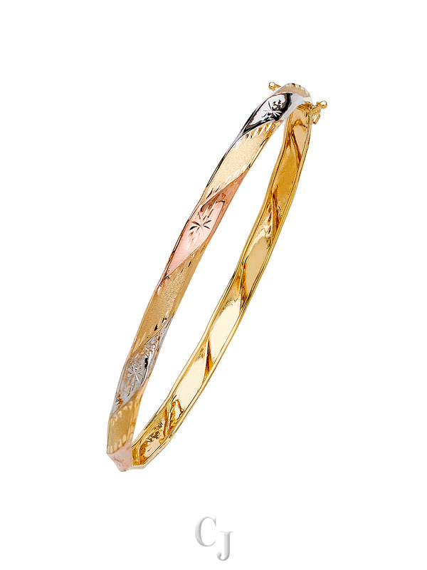 14K 3C Flexible Bangle
