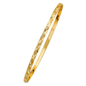 14KY 3mm Solid Bangle