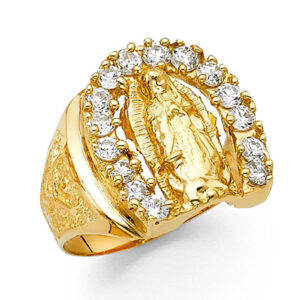 14KY CZ Men's Ring