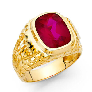 14KY CZ Men's Ring