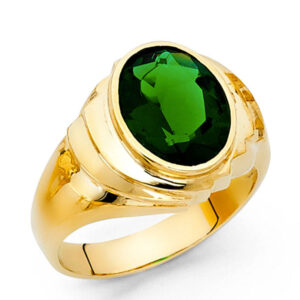 14KY CZ Men's Ring
