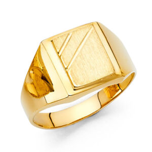 14KY Men's Signet Ring