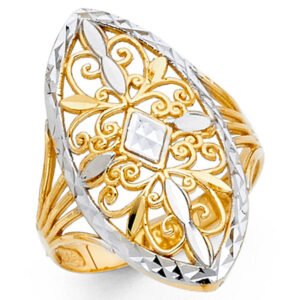 14K 2T Fancy Ring