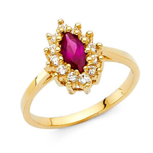 14KY CZ Fancy Ring