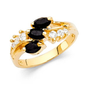 14KY CZ Fancy Ring