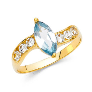 14KY CZ Fancy Ring