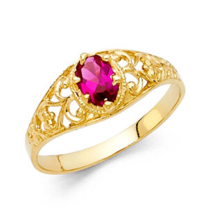 14KY CZ Fancy Ring