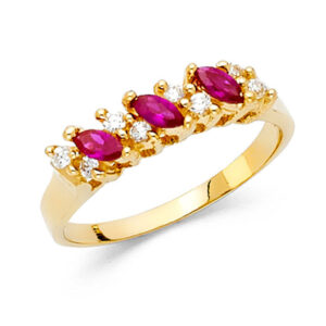 14KY CZ Fancy Ring