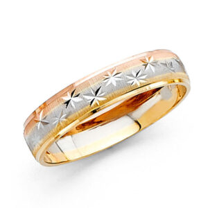 14K 3C Ladies Wedding Band