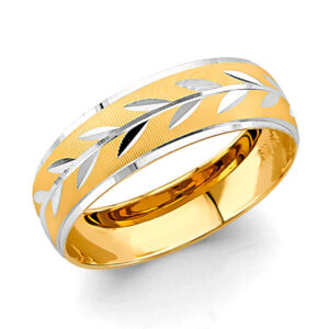 14K 2T Men's Wedding Band