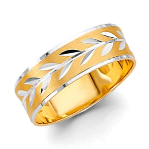 14K 2T 6mm DC Tape Red Wedding Band