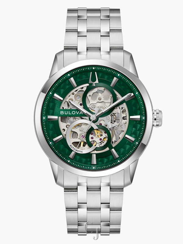 BULOVA SUTTON GREEN DIAL MEN’S WATCH 96A329