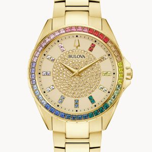 BULOVA PHANTOM CHAMPAGNE DIAL MEN’S POCKET WATCH 97A179
