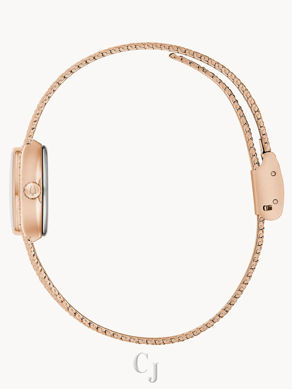 BULOVA GODDESS OF TIME TIGER'S EYE BROWN DIAL WOMEN’S WATCH 97L185 - Image 2