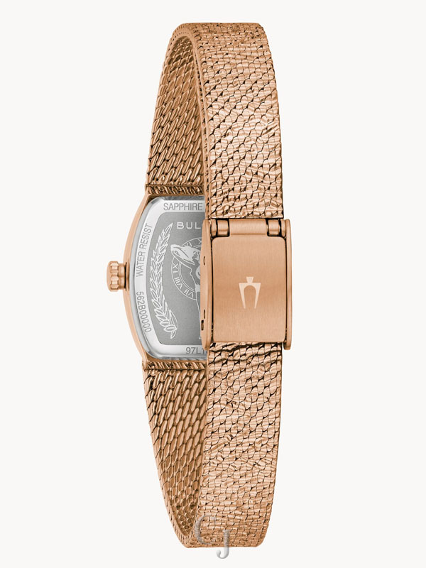 BULOVA GODDESS OF TIME TIGER'S EYE BROWN DIAL WOMEN’S WATCH 97L185 - Image 3