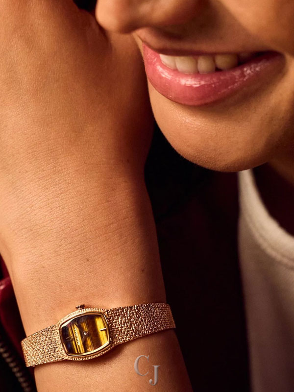 BULOVA GODDESS OF TIME TIGER'S EYE BROWN DIAL WOMEN’S WATCH 97L185 - Image 4