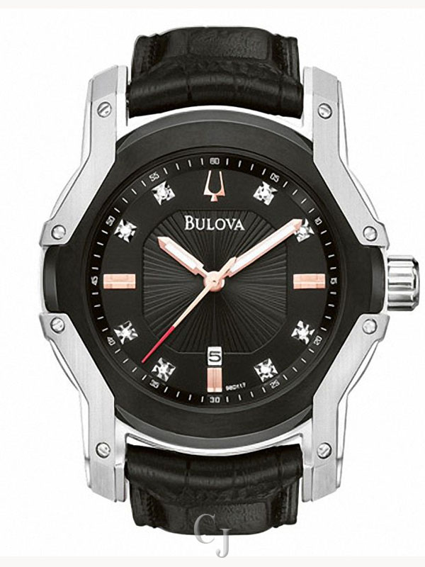 BULOVA MARINE STAR BLACK DIAL MEN’S WATCH 98D117