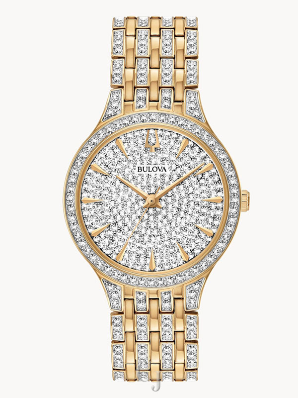 BULOVA PHANTOM GOLD SILVER DIAL MEN’S WATCH 98L263