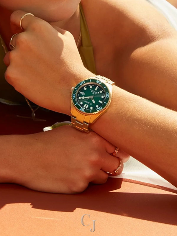 CITIZEN PROMASTER DIVE GREEN DIAL MEN’S WATCH BN0262-59W - Image 5