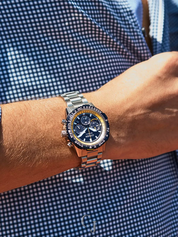 デカルメン Promaster Navihawk Blue Dial Stainless Steel Bracelet CA4667-53L