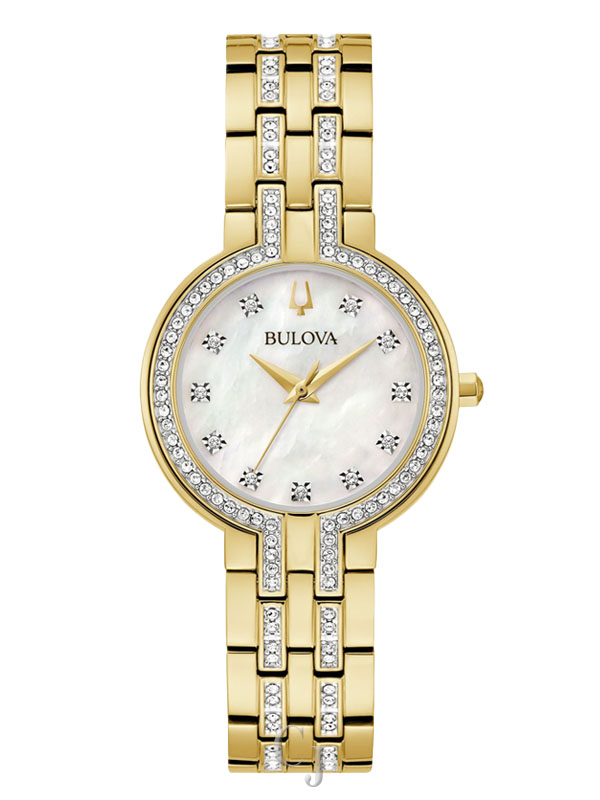 BULOVA CRYSTAL MOP DIAL WOMEN’S WATCH 98X138