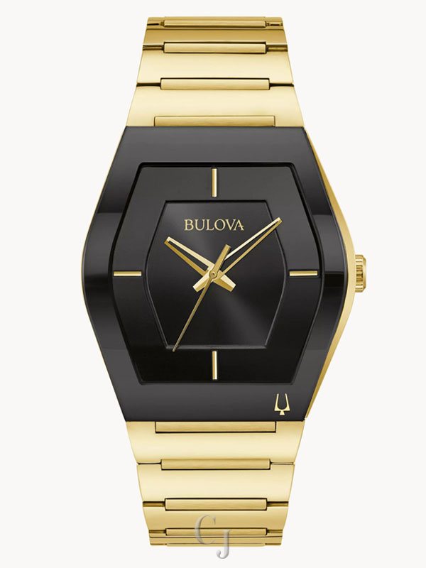BULOVA GEMINI BLACK DIAL MEN’S WATCH 97A164