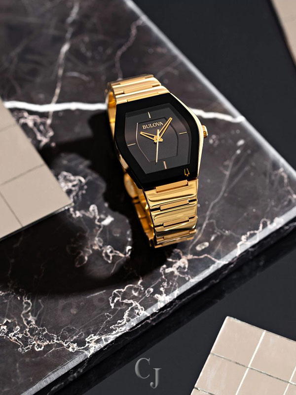 BULOVA GEMINI BLACK DIAL MEN’S WATCH 97A164