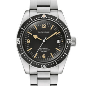 CARAVELLE BY BULOVA BLACK DIAL MEN'S WATCH 43B175