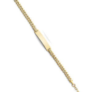 14KY CZ Baby ID Bracelet