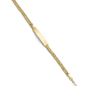 14KY CZ Baby ID Bracelet