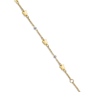 14K 2T Butterfly Baby Bracelet