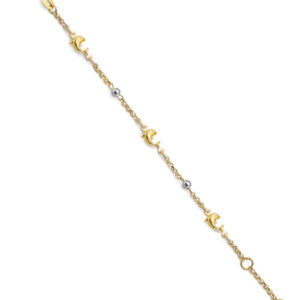 14K 2T Dolphin Baby Bracelet
