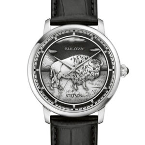 BULOVA X STETSON BLACK DIAL DIAL MEN’S WATCH 96A333