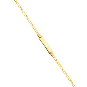 14KY 060 Figaro 3+1 Baby ID Bracelet