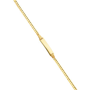 14KY 060 Cuban Baby ID Bracelet