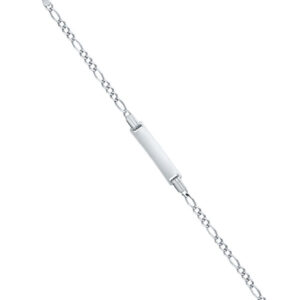 14KW 060 Figaro 3+1 Baby ID Bracelet