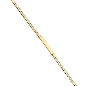 14KY 100 Cuban ID Bracelet
