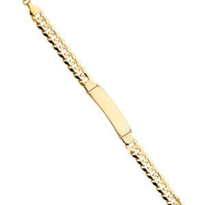 14KY Cuban 250 ID Bracelet