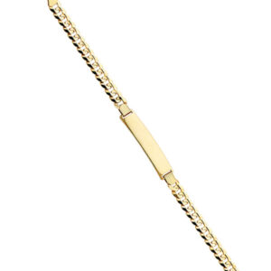 14KY Cuban 180 ID Bracelet
