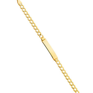 14KY Cuban 120 Baby ID Bracelet