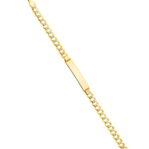 14K Cuban 120 WP Baby ID Bracelet