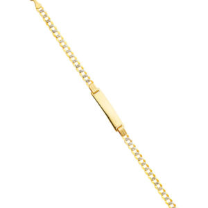14K Cuban 100 WP Baby ID Bracelet