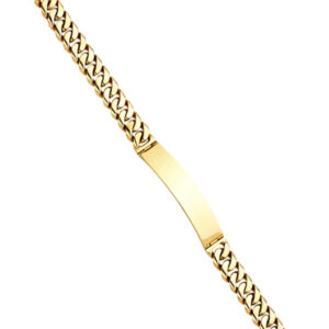 14KY Miami Cuban Link ID Bracelet