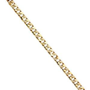 14KY Nugget Cuban Link Bracelet