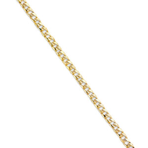 14KY Stamp Nugget Cuban Link Bracelet