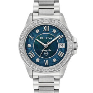 BULOVA MARINE STAR BLUE DIAL WOMEN’S WATCH 96R215