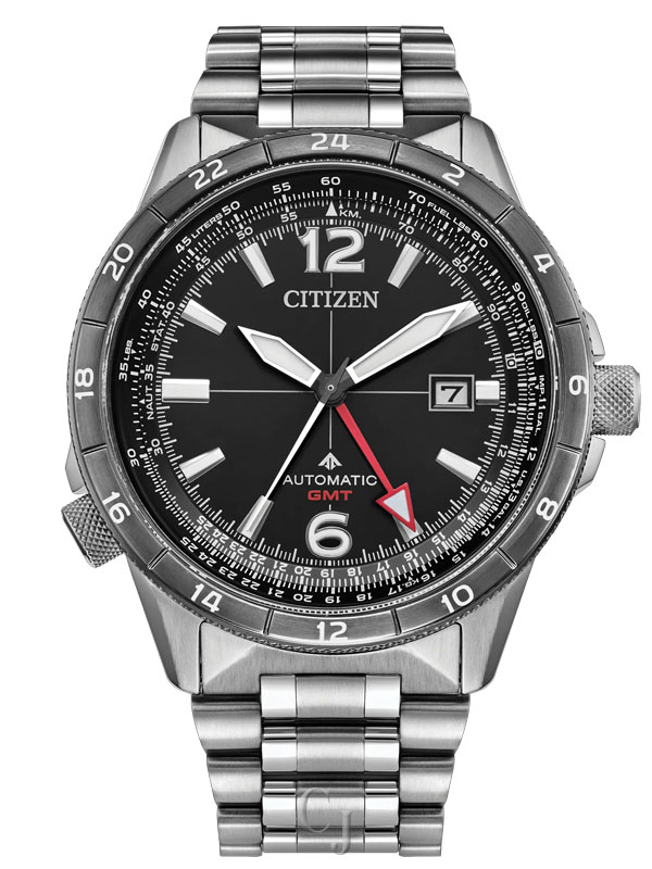 CITIZEN PROMASTER AIR GMT ONE BLACK DIAL WATCH NB6046-59E