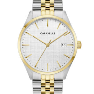 Caravelle by Bulova Silver-Tone Dial Men’s Watch 45B163