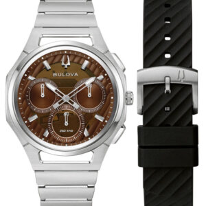Bulova Curv 10th Anniversary Edition Brown Dial Men’s Watch 96K117